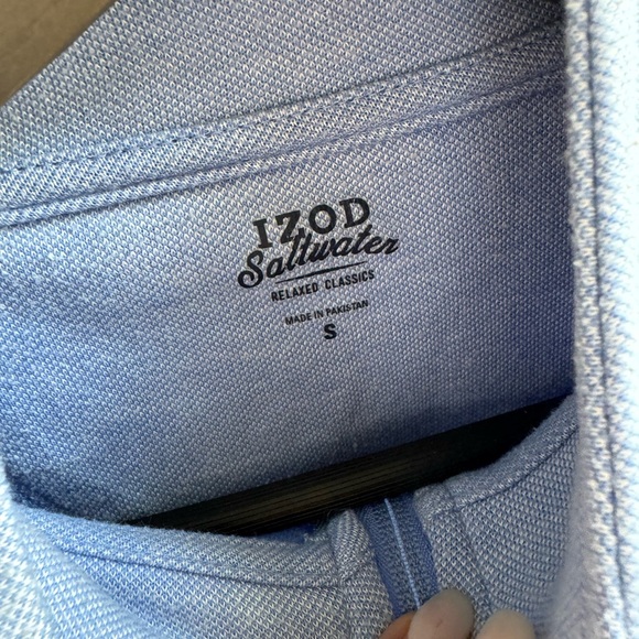 IZOD Saltwater Women Light Blue Half-Zip Sweater | Small - Picture 3 of 7